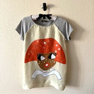 Max & Co. T-Shirt Top Print Girl Short Sleeve MaxMara size Small